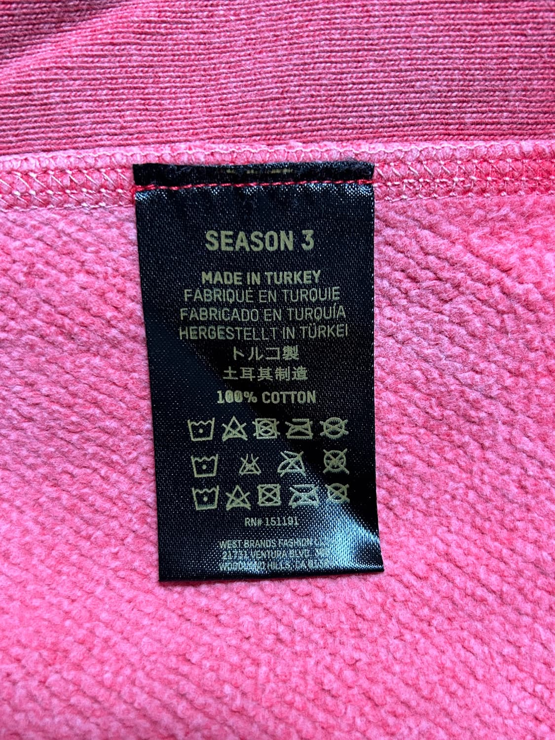 YZY 이지시즌3 스웻셔츠 맨투맨 M 상품이미지8