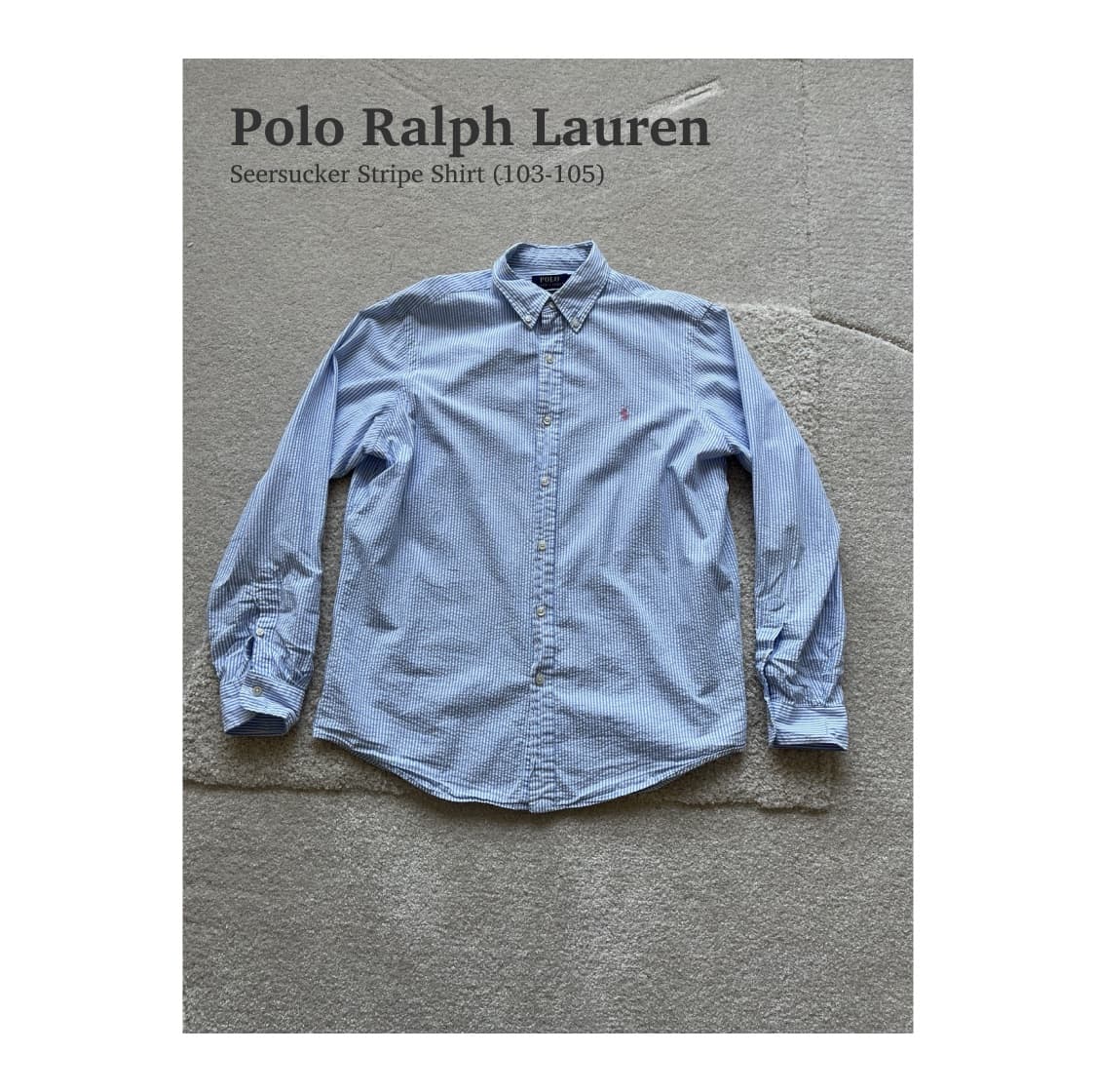 폴로랄프 로렌 시어서커 스트라이프 셔츠 (103-105) 상품이미지1