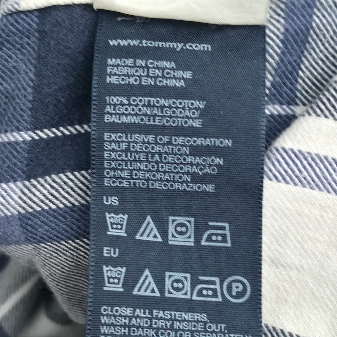 [L] 타미힐피거 엘보 패치 체크 셔츠 상품이미지7