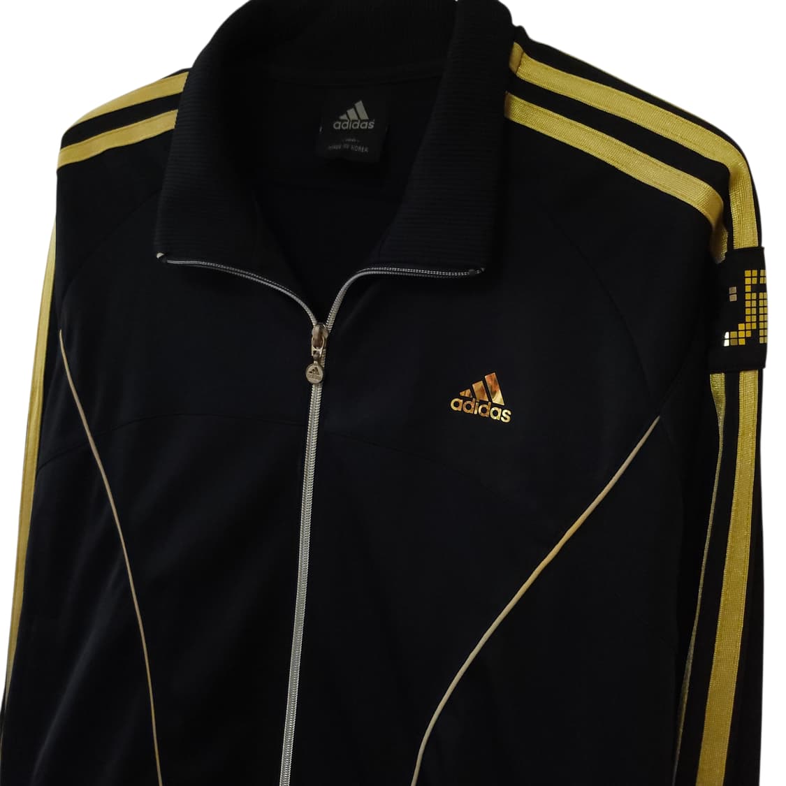 아디다스 금장 트랙탑져지블랙 여성 95M 저지 상품이미지4