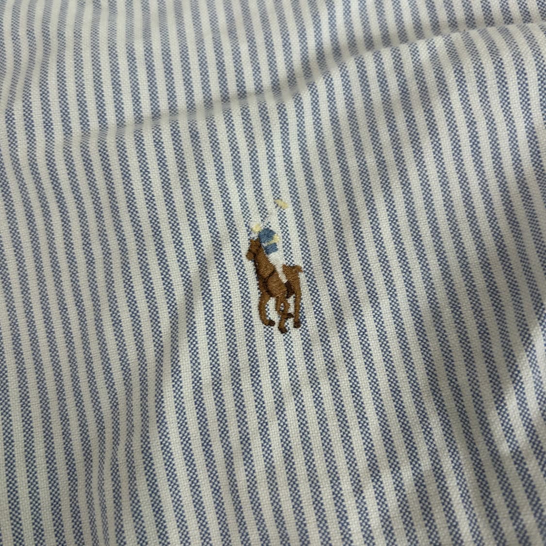 폴로 랄프로렌 스트라이프 셔츠 실측 사이즈 100 상품이미지3