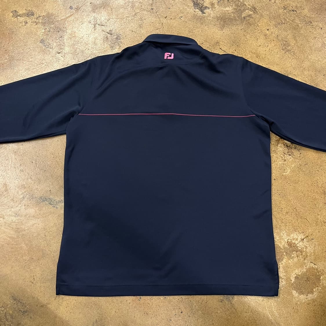 [정품/2XL] 풋조이 골프웨어 긴팔 카라티 네이비 핑크 b12 상품이미지4