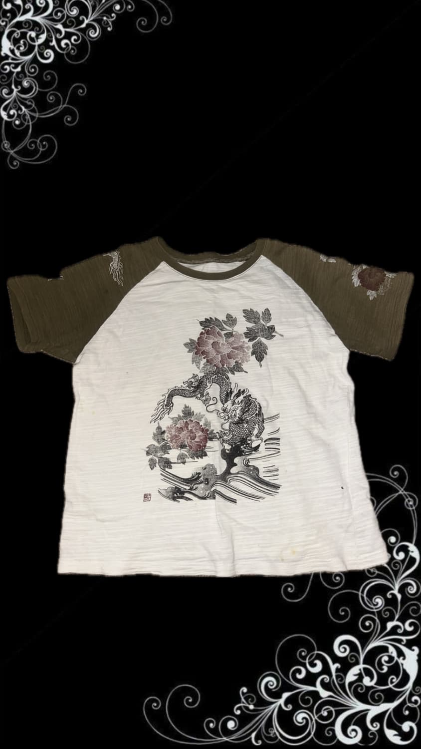 오리엔탈 페어리 프린팅 반팔 티셔트 상품이미지1