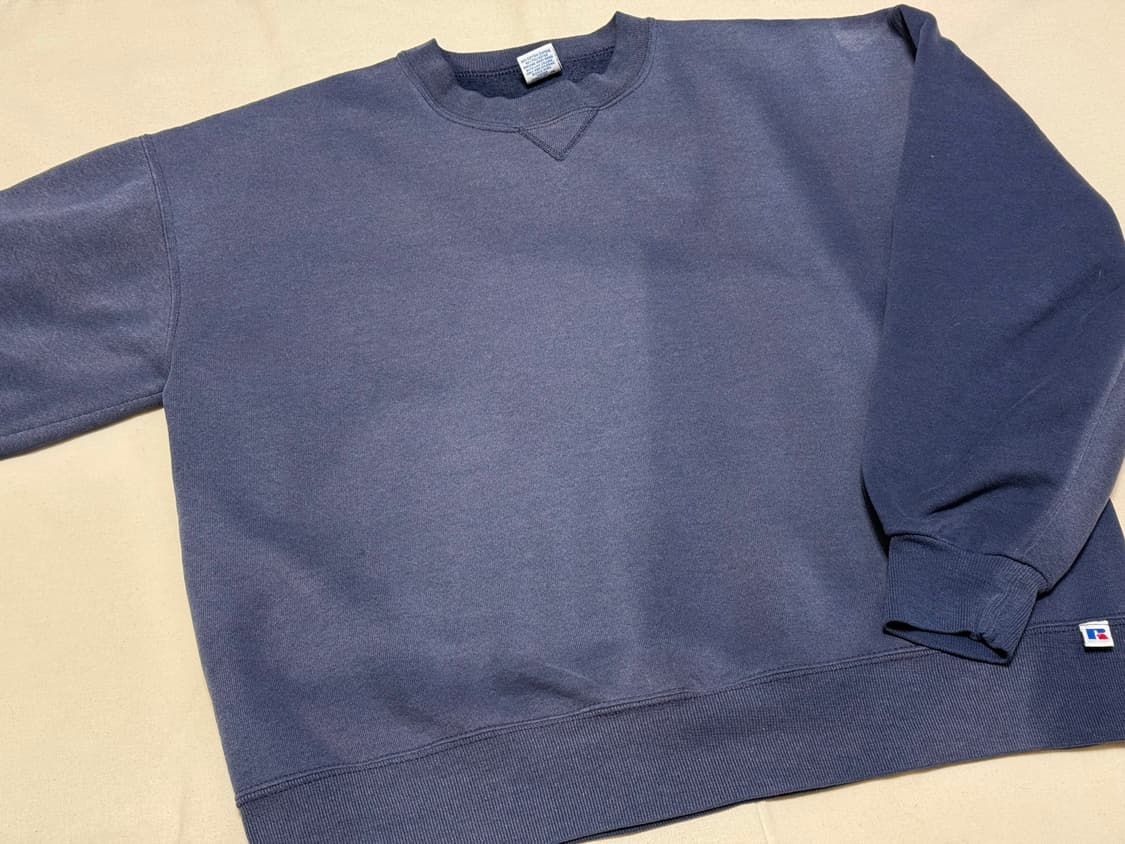 [L] 90s 러셀(Russell Athletics) 네이비 스웻셔츠 상품이미지3