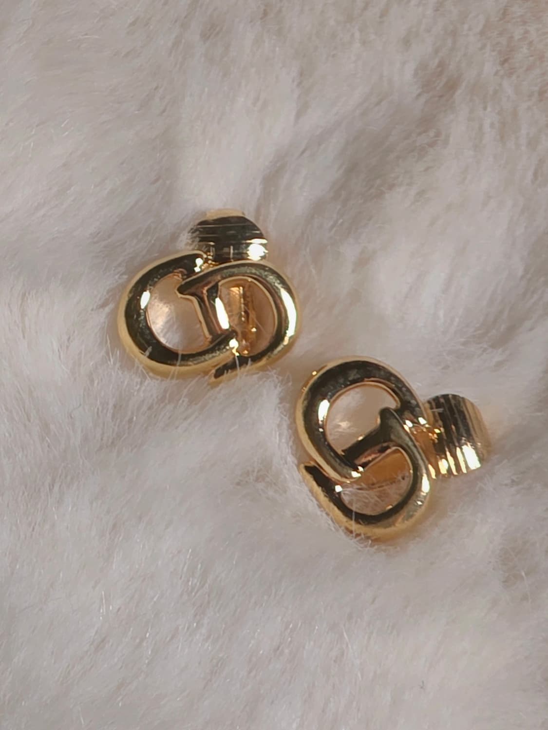 디올 cd로고 금장 클립형 귀걸이(귀찌) 상품이미지5