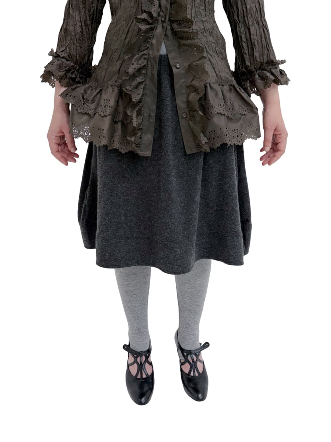 애옹쓰 eonts Uls Mountain Skirt - Charcoal  상품이미지1