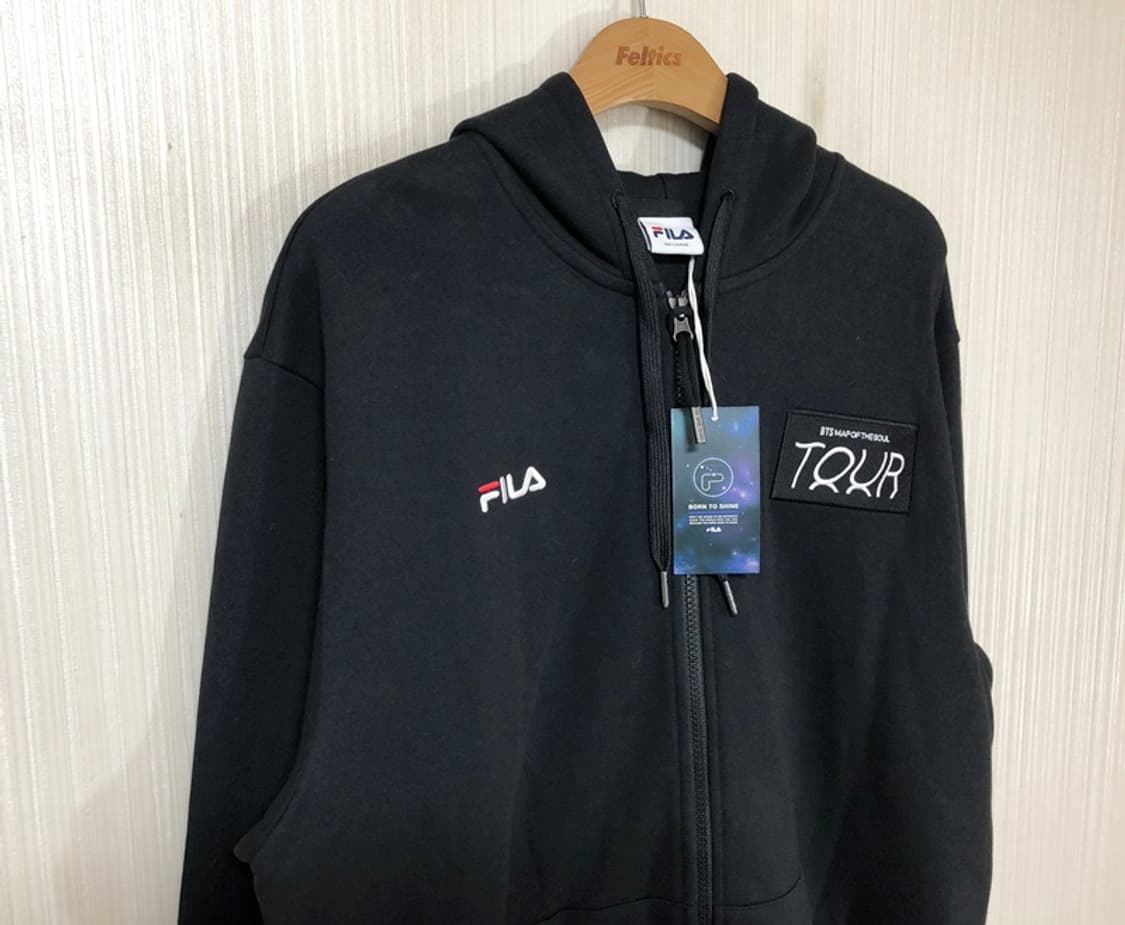 필라X방탄소년단 BTS 맵 오브더 소울투어 BTS CREW 후드집업XXL 상품이미지5