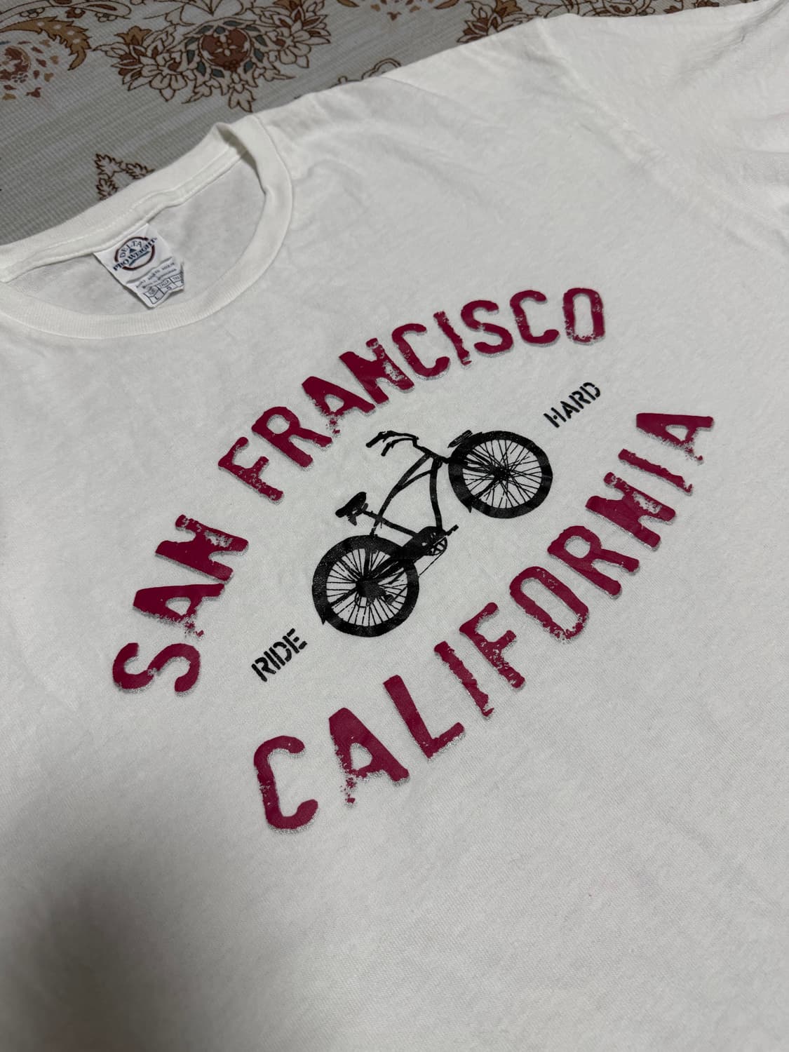 USA 샌프란시스코 캘리포니아 프로웨이트 프린트반팔티 L 상품이미지3