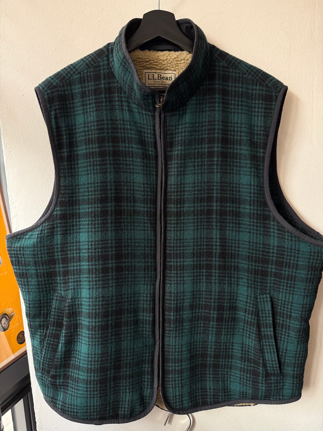 L.L.Bean Wool Blend Sherpa Vest XL 상품이미지1