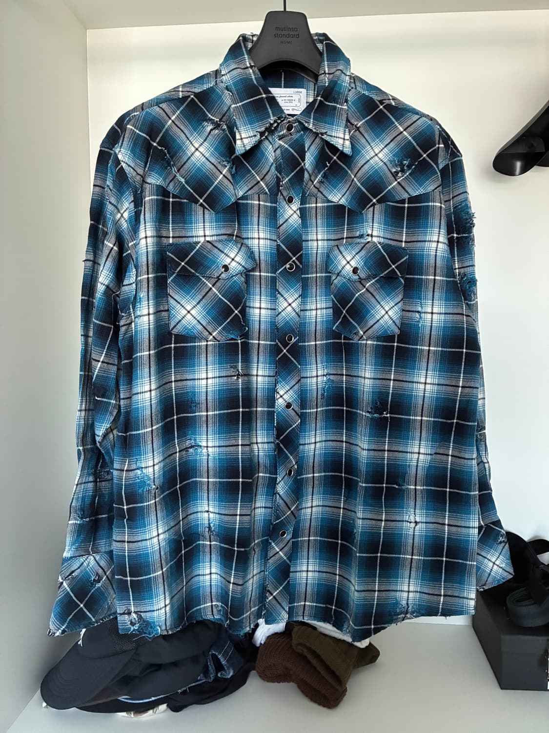 라푸 rafu 미야기히데타카 웨스턴셔츠 L 상품이미지1