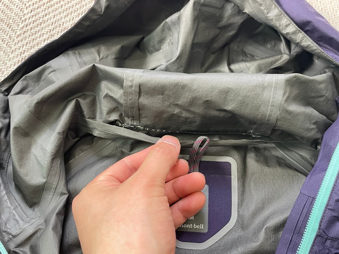몽벨 고어텍스 나일론 퍼플 바람막이 상품이미지5