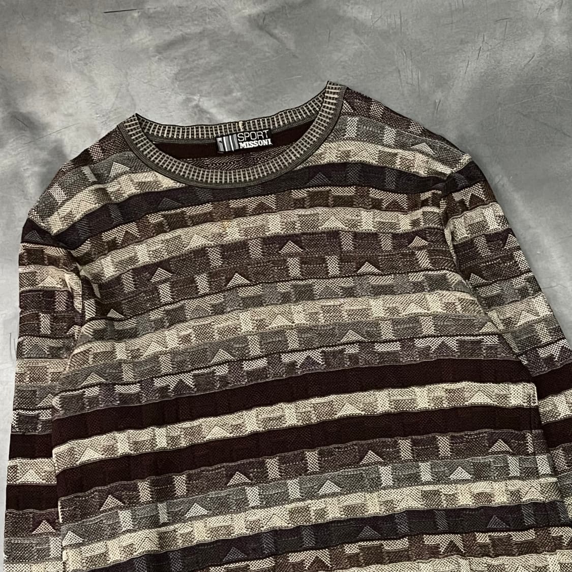  미쏘니 스포츠 패턴 니트 y15507 상품이미지3