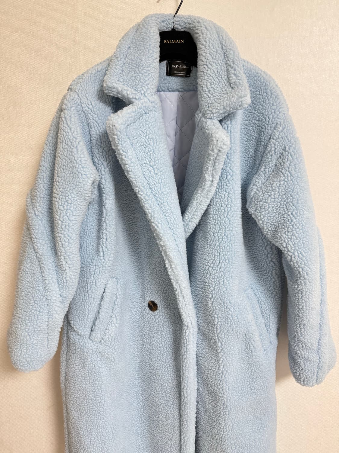 테디베어 뽀글이 코트 시어링 상품이미지9