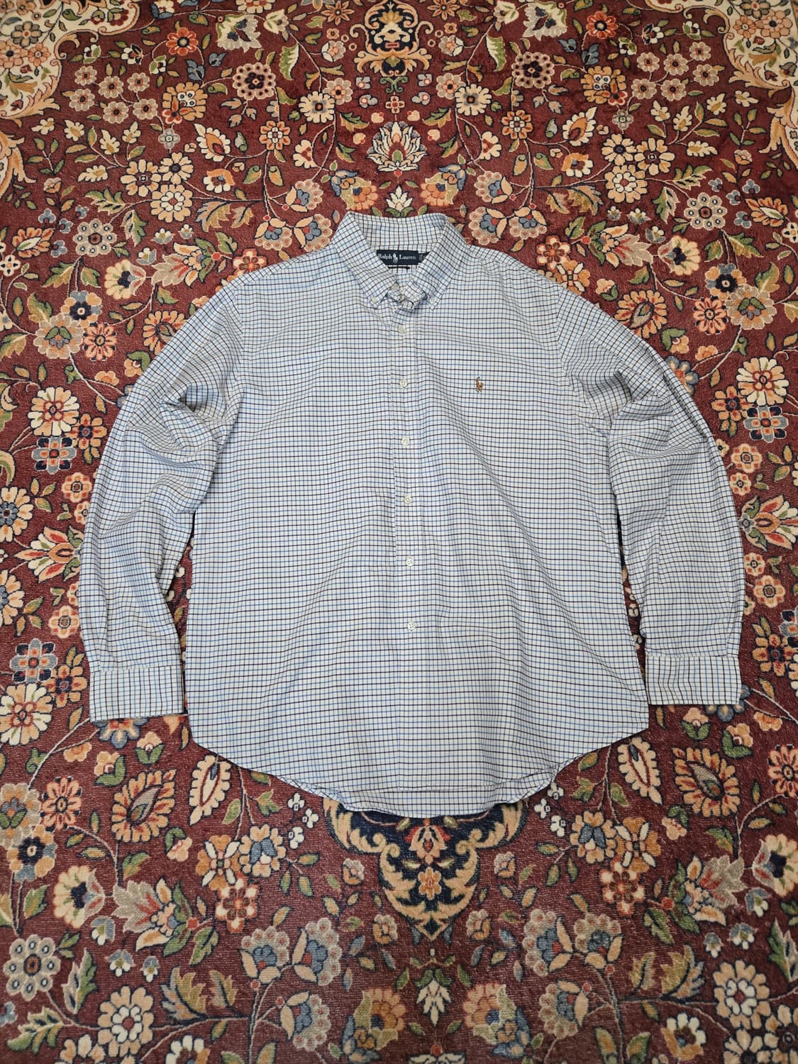 [Polo Ralph Lauren] 폴로 커스텀핏 체크 셔츠 - XL 상품이미지1