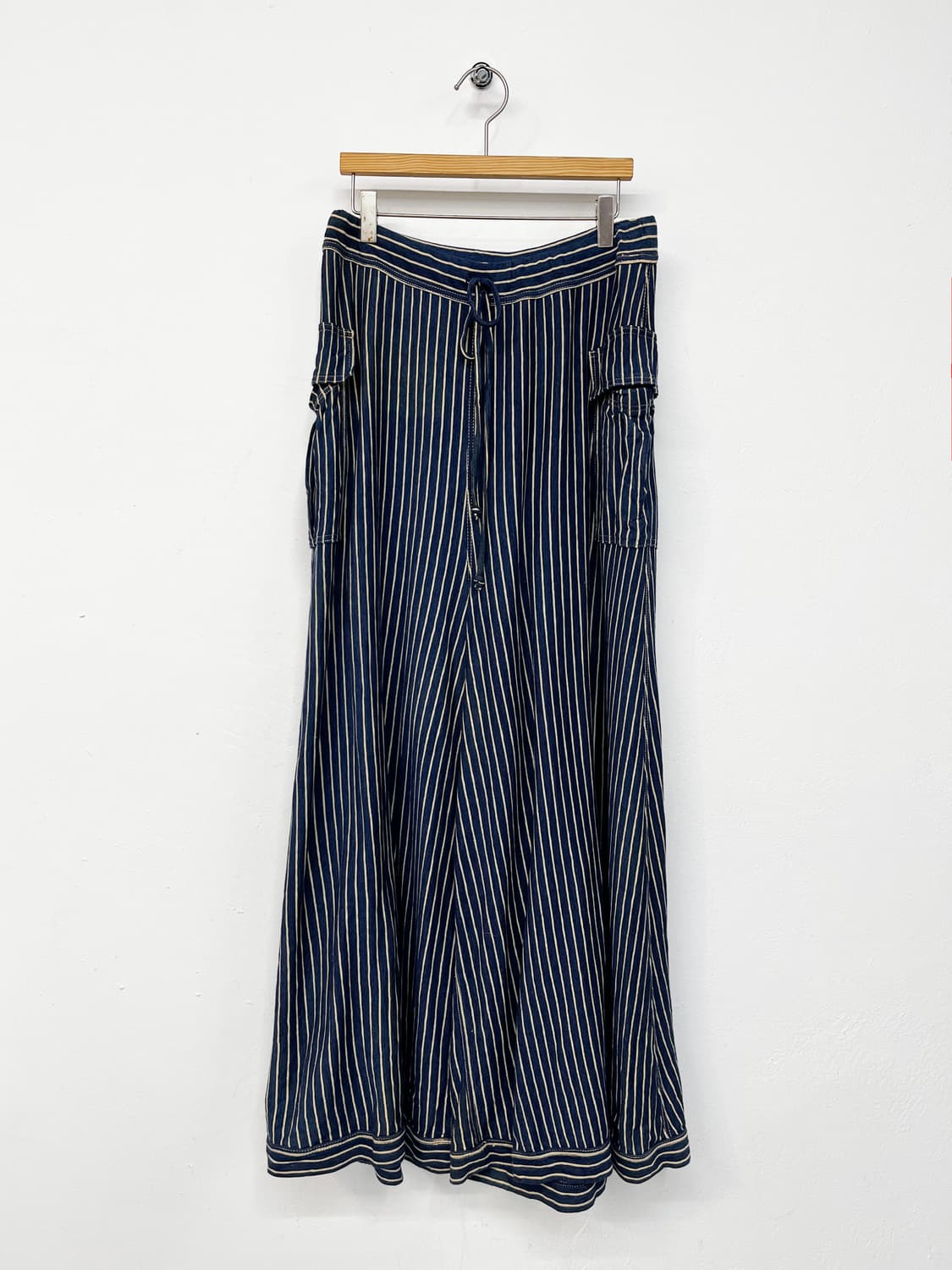 45rpm 인디고 스트라이프 팬츠 상품이미지5