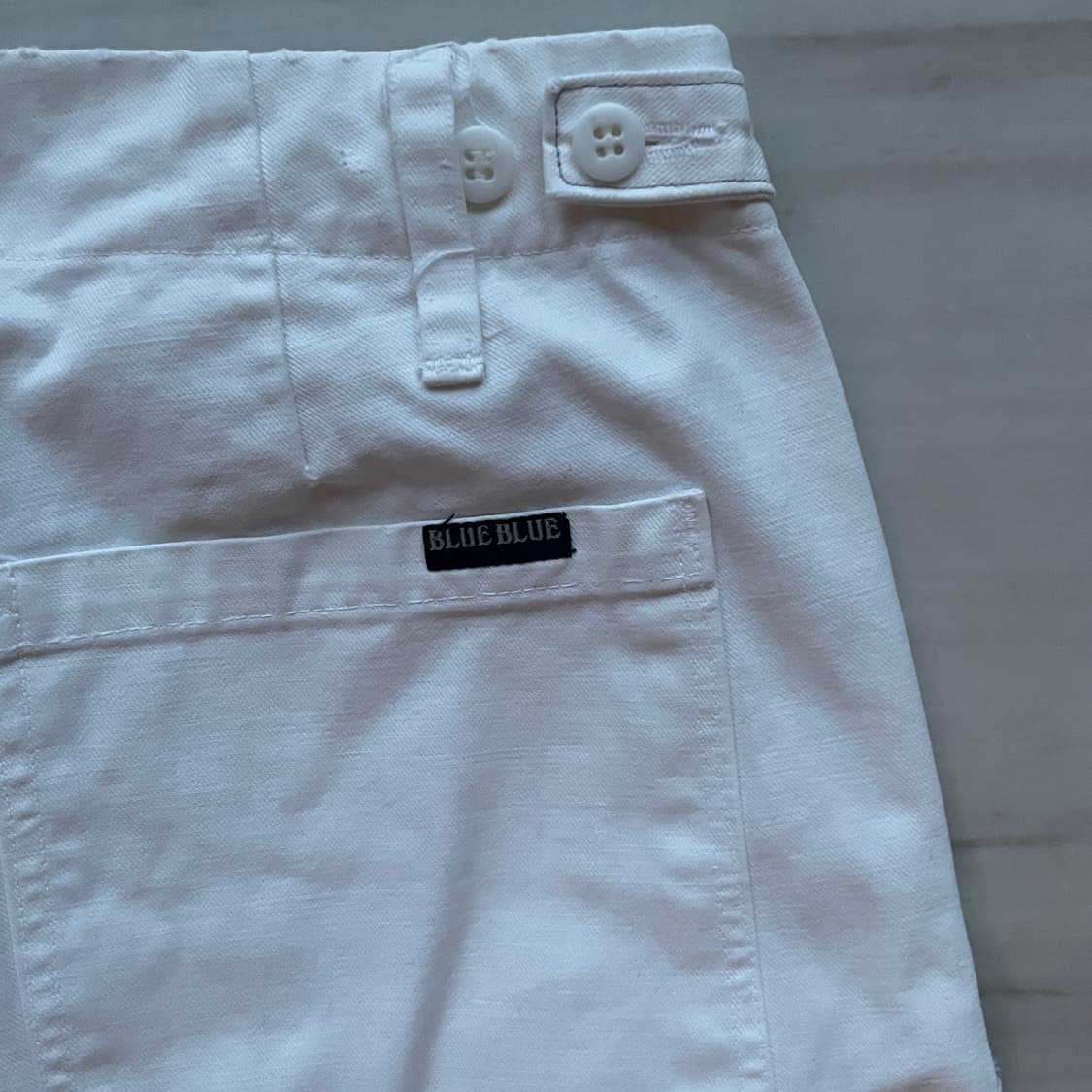 블루블루재팬 화이트 베이커 팬츠 상품이미지5