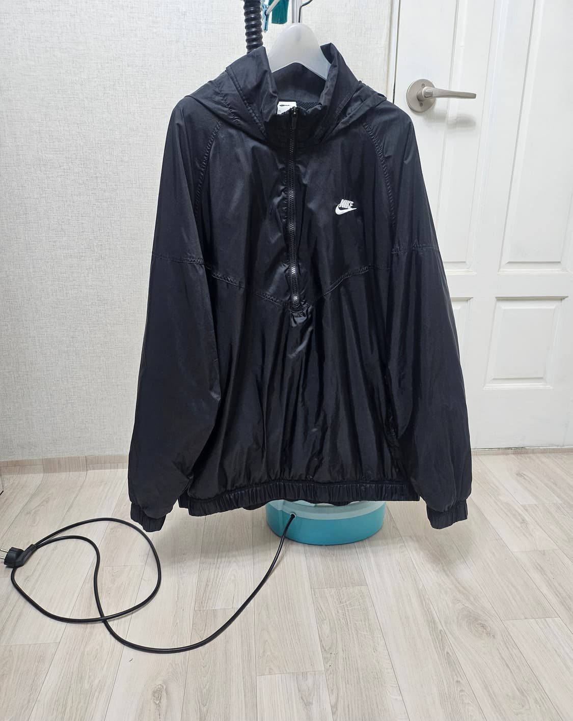 (110~120)2XL☆초대장급☆나이키 윈드러너 우븐[블랙]아노락바람막이 상품이미지1