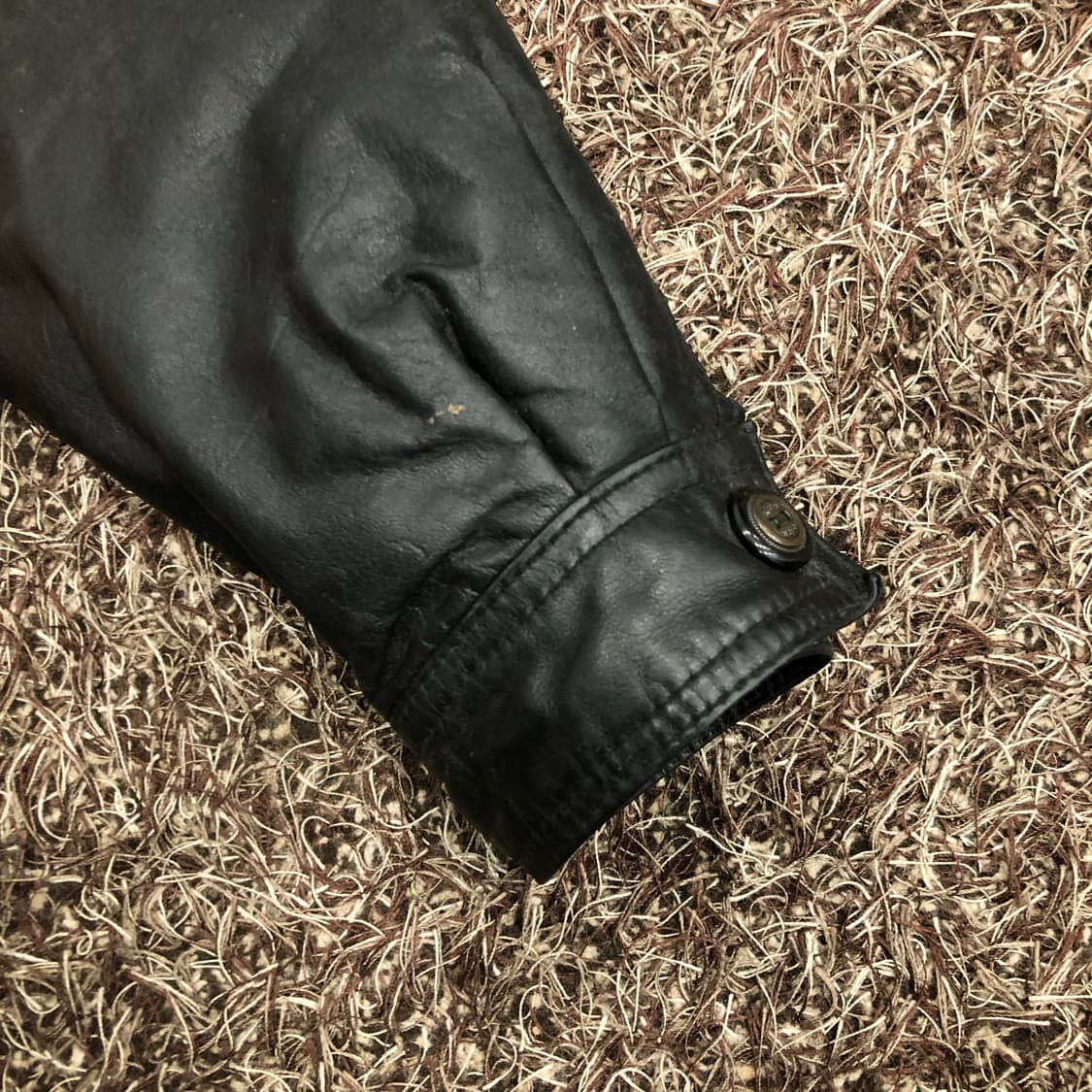 빈티지 양가죽 봄버 레더 퍼 카라 가죽 자켓  상품이미지3