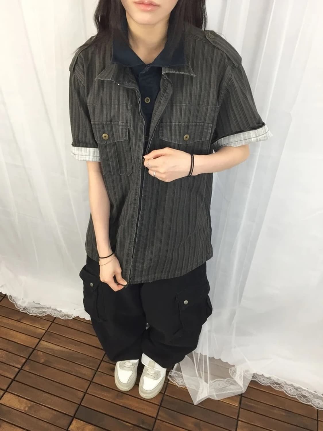 Create Barefoot Zip Work Shirt 상품이미지4