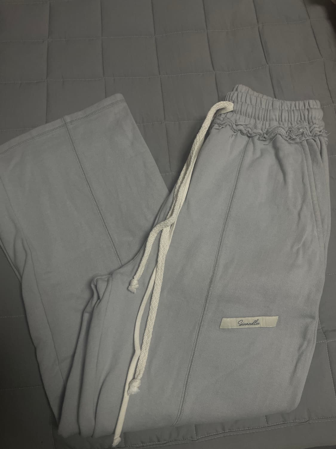 신앤리 테일러 코튼 스웻 팬츠 쿨그레이 상품이미지2