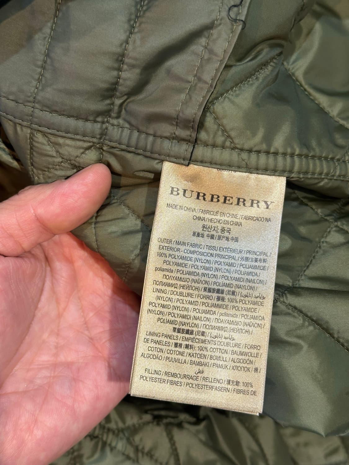 버버리 콜레레인 퀼팅 패딩 상품이미지7