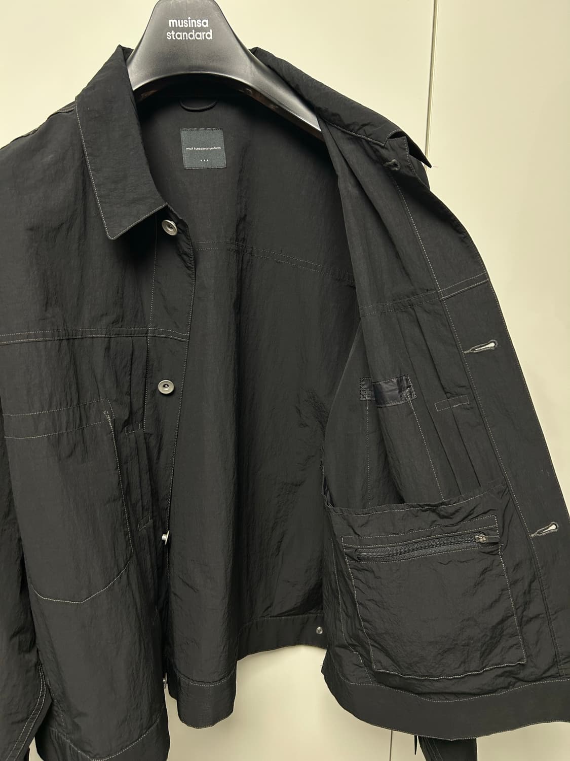 [3] 모이프 트러커 자켓 블랙 상품이미지2