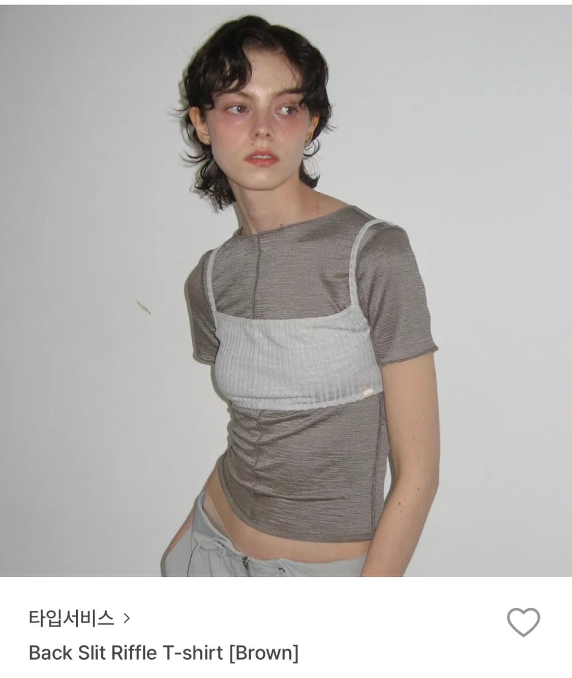 타입서비스 Back Slit Riffle T-shirt  상품이미지2