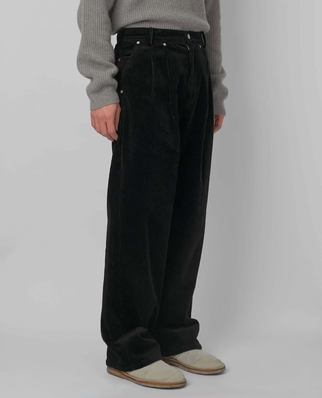 함오피스 11pants 코듀로이 팬츠 블랙 사이즈 1 (28) 상품이미지3