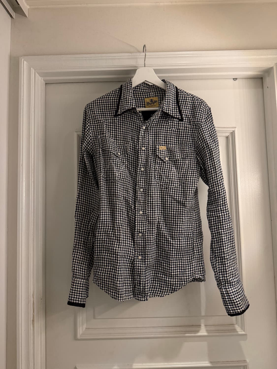 Wrangler 깅엄 스냅 셔츠 상품이미지1