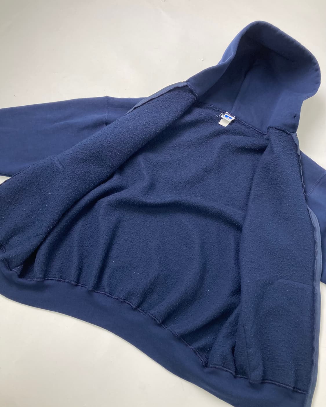 90s Russell Zip Up Hoodie (navy) 상품이미지7