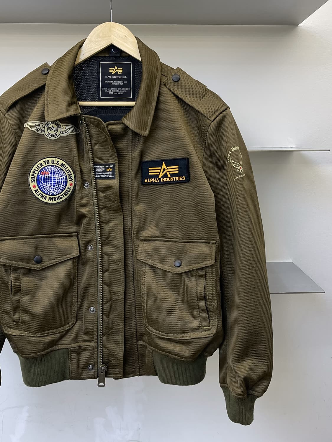 알파인더스트리 A-2 아머드 메쉬 플라이트 자켓 상품이미지2