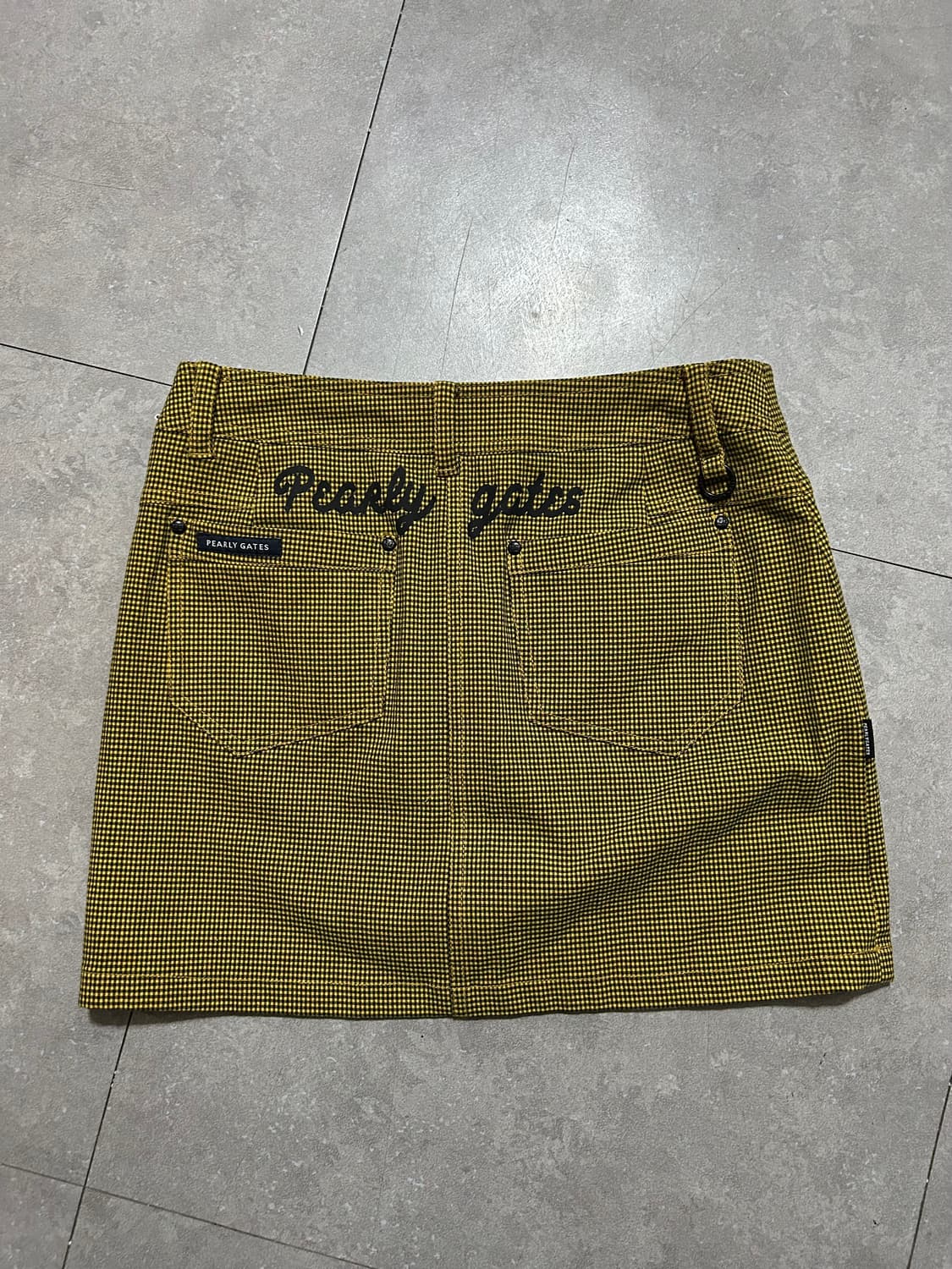 파리게이츠 골프 깅엄체크 미니 스커트  44size   상품이미지5