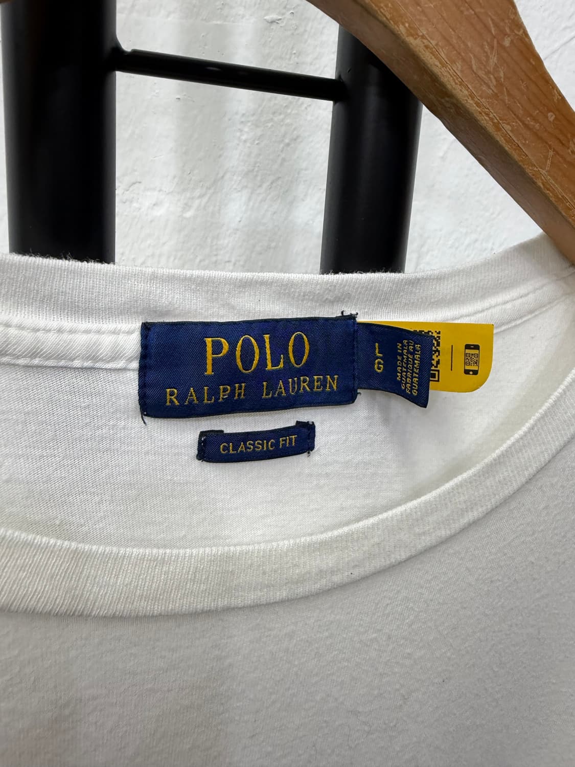 정품) 폴로랄프로렌 신형 화이트 반팔티 L 상품이미지5