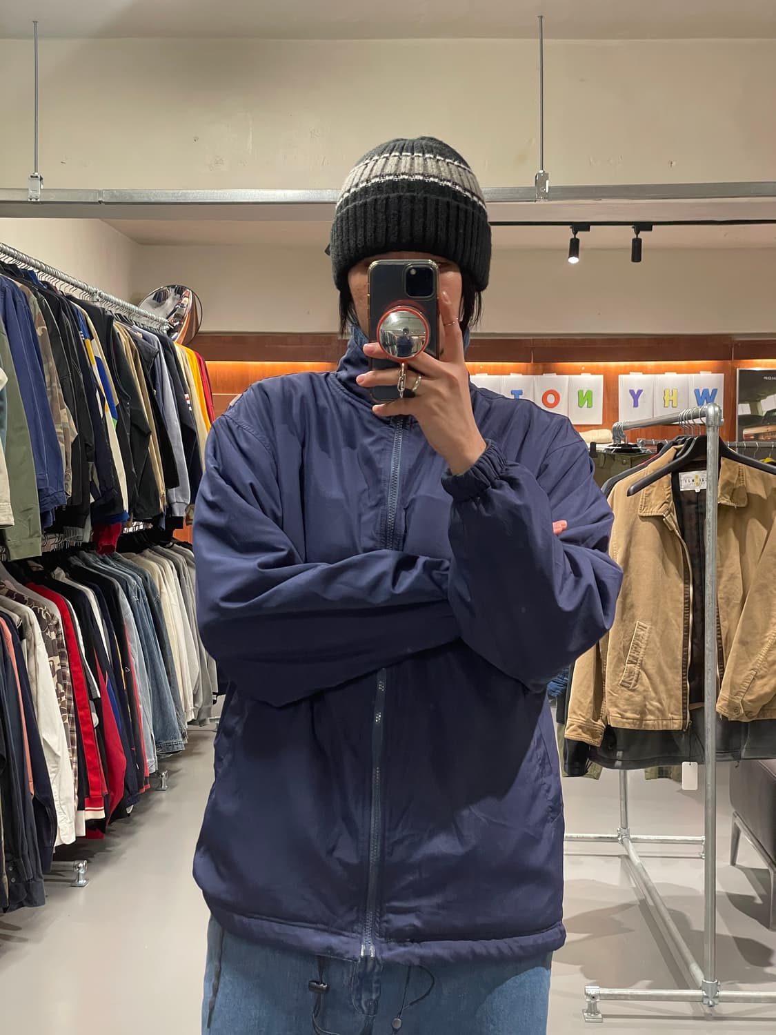 빈티지 양면 플리스 집업 상품이미지2