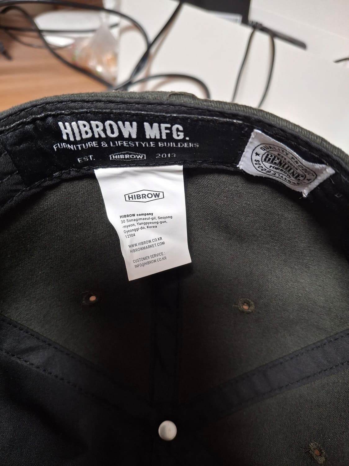 하이브로우 볼캡 모스그린 상품이미지2