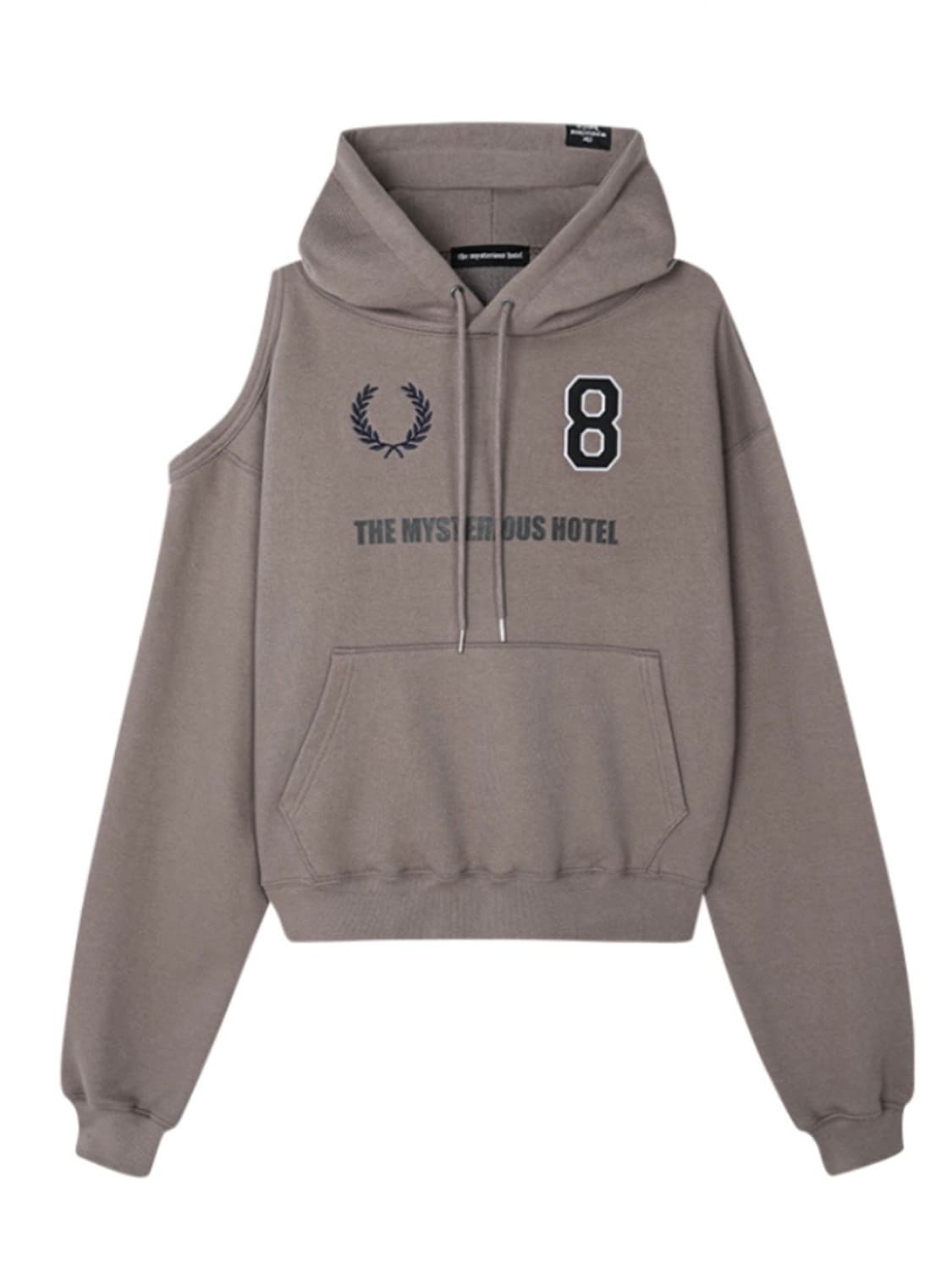 미스테리어스호텔 후드티 바시티 홀 후디 브라운 새상품 상품이미지4