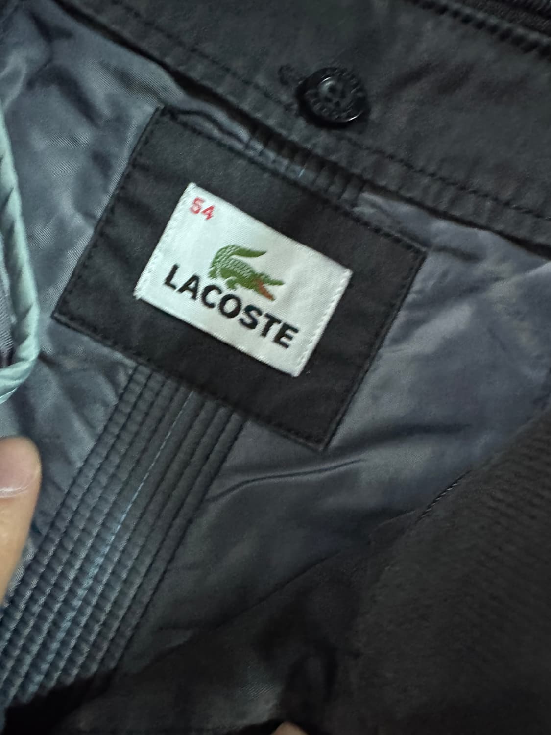 라코스테 내피 빈티지 워싱 오버핏 블루종 자켓 XL 상품이미지3