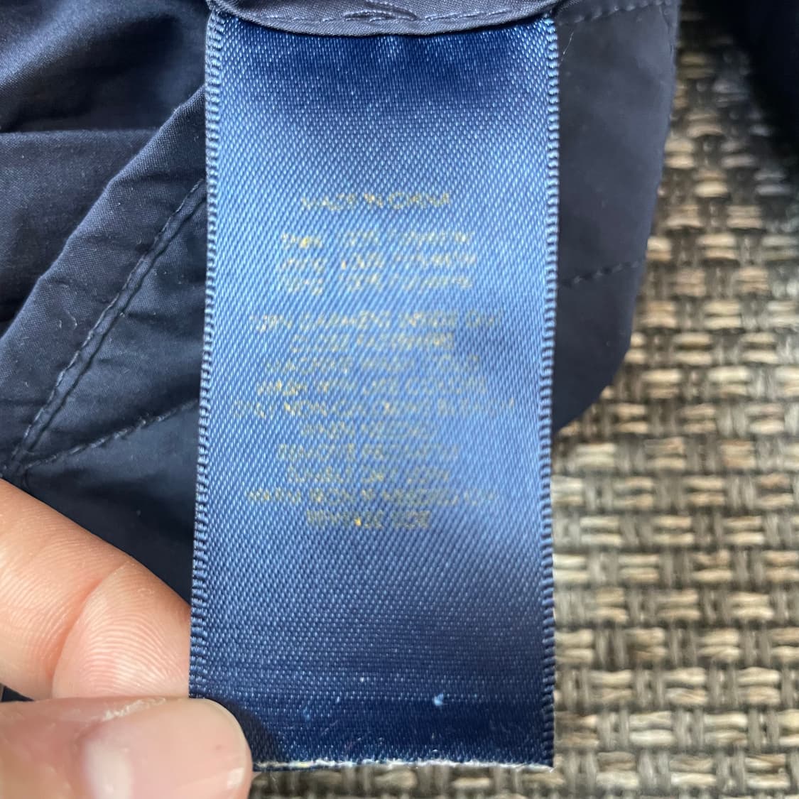 폴로랄프로렌 키즈 레드 포니 네이비 퀄팅 자켓 3T 상품이미지5