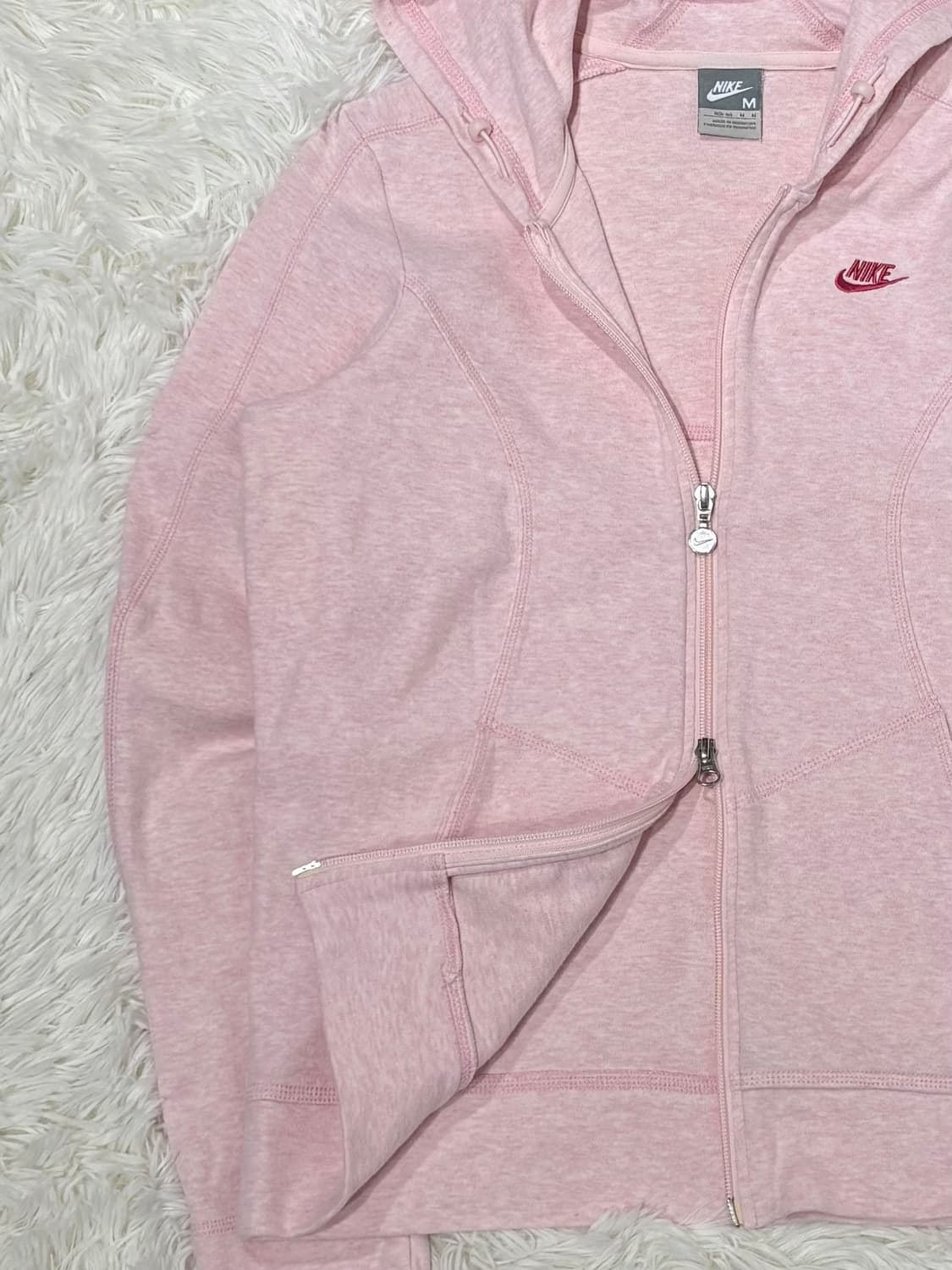 나이키 베이비핑크 투웨이 후드집업 상품이미지6