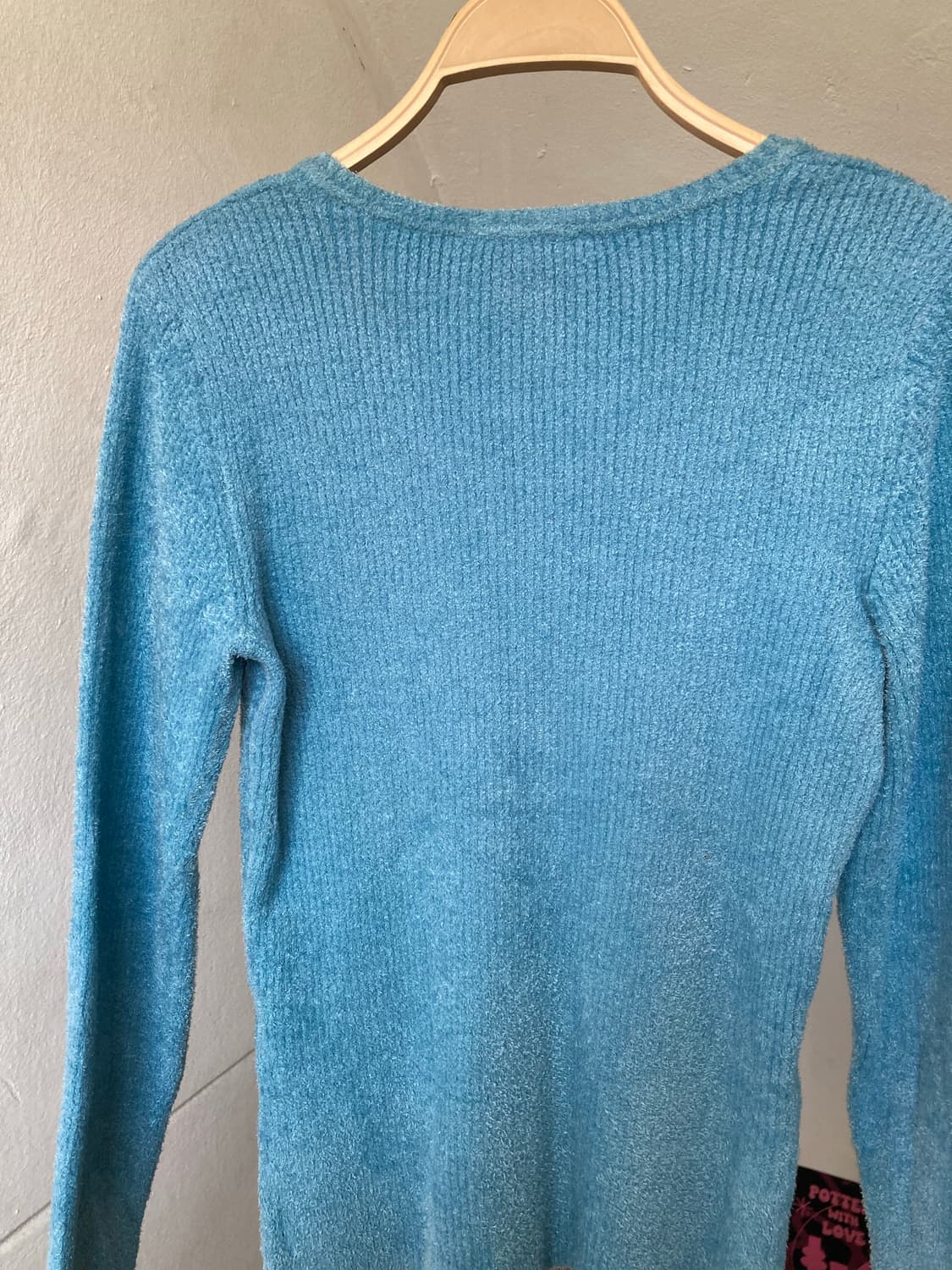 탈봇 TALBOTS 스카이블루 브이넥 니트 상품이미지6