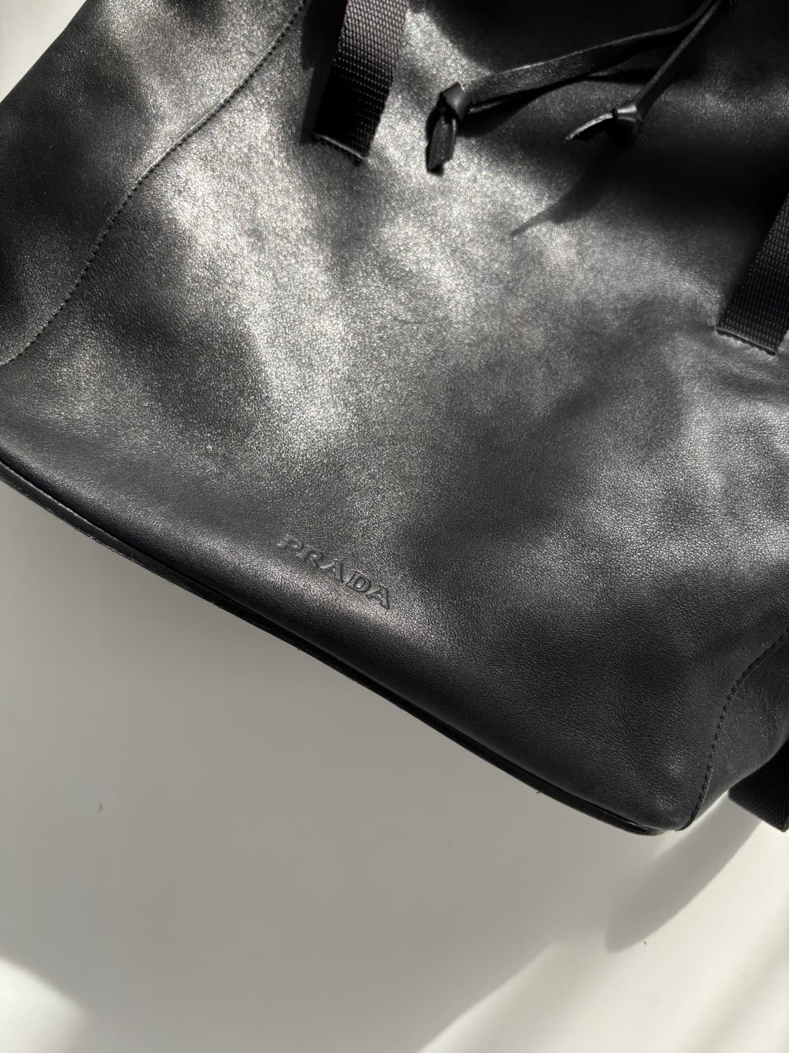 Prada 프라다 블랙 레더 백팩 상품이미지4