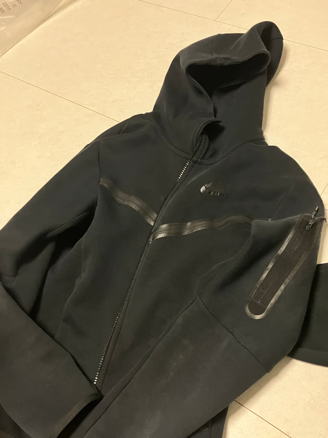 테크팩 블랙 상하의 세트 S 상품이미지5