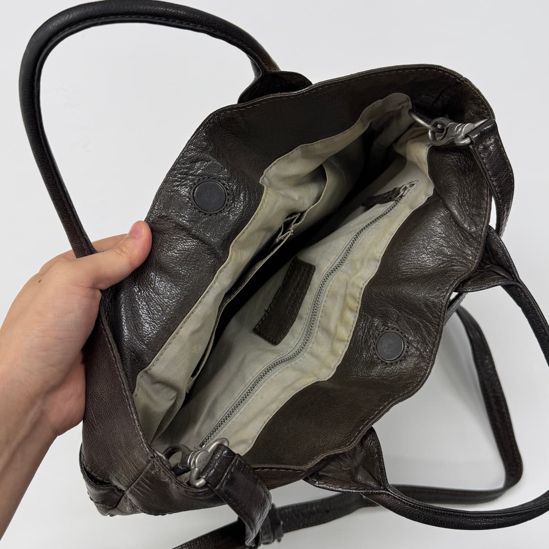 Margaret Howell leather helmet bag 상품이미지8