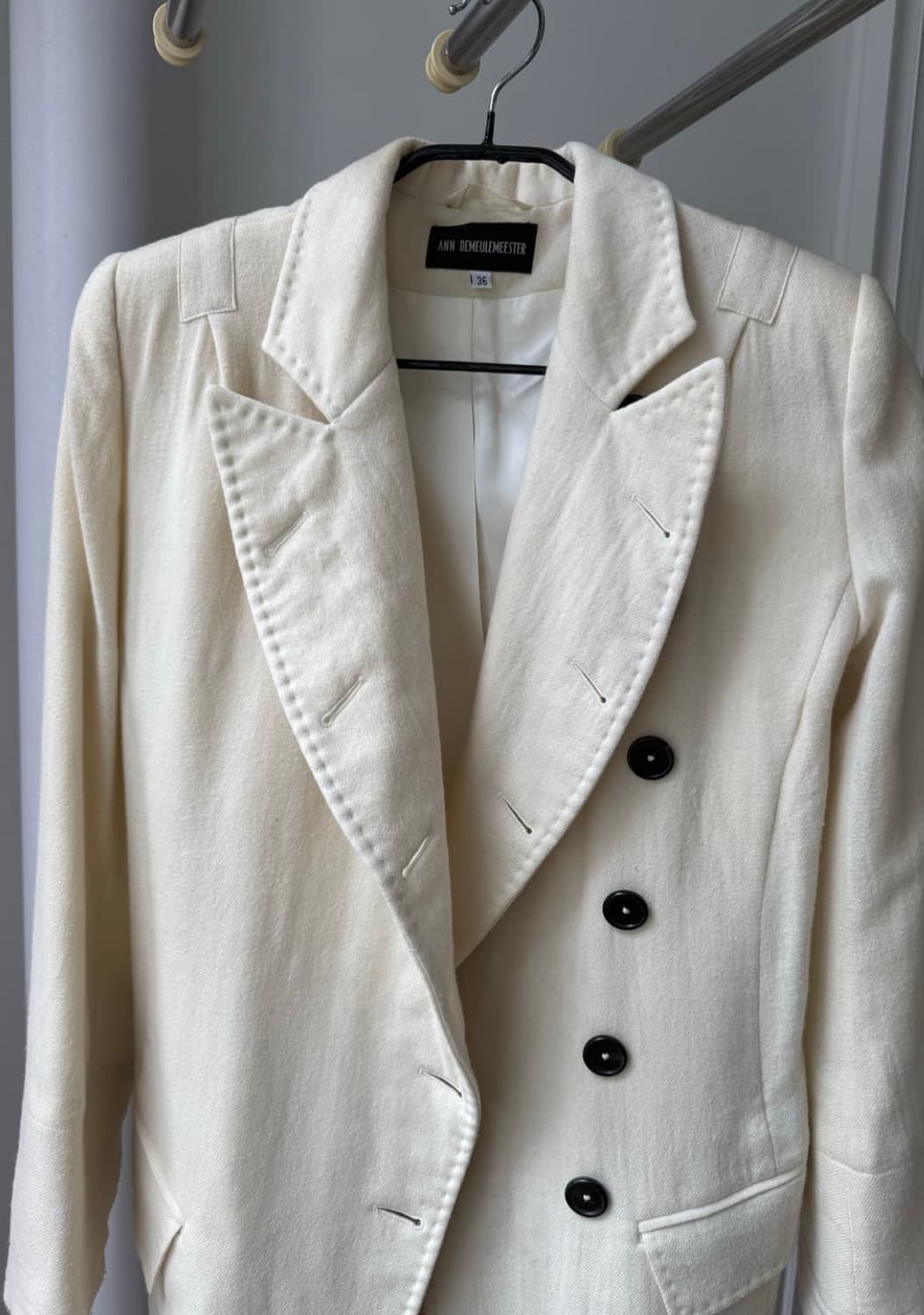 앤드뮐미스터 화이트 울코트 상품이미지3