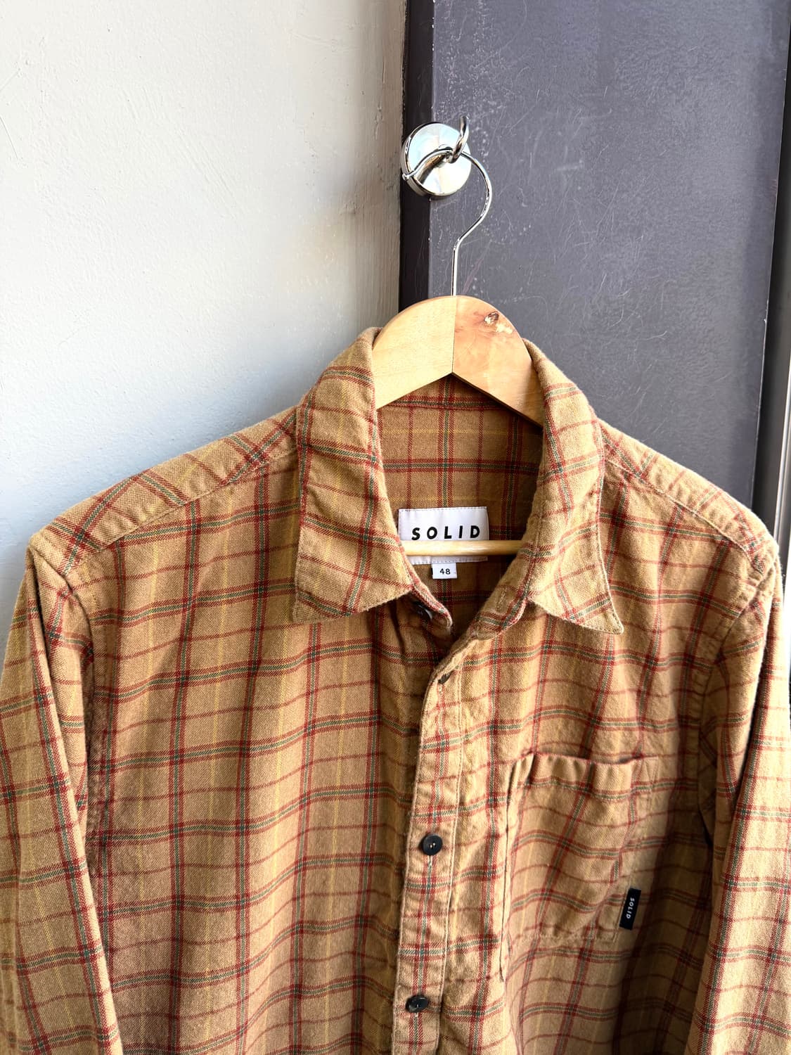 100~105/ 솔리드옴므 21SS 체크셔츠 자켓 상품이미지3