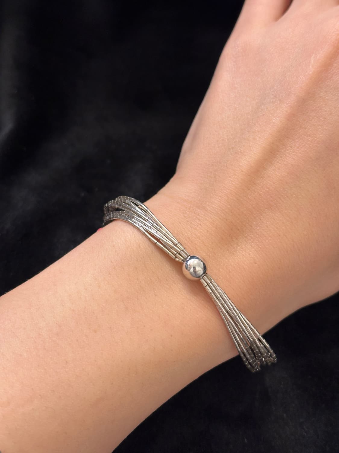 80~90s Liquid Multi Strand Ball 925silve 상품이미지2