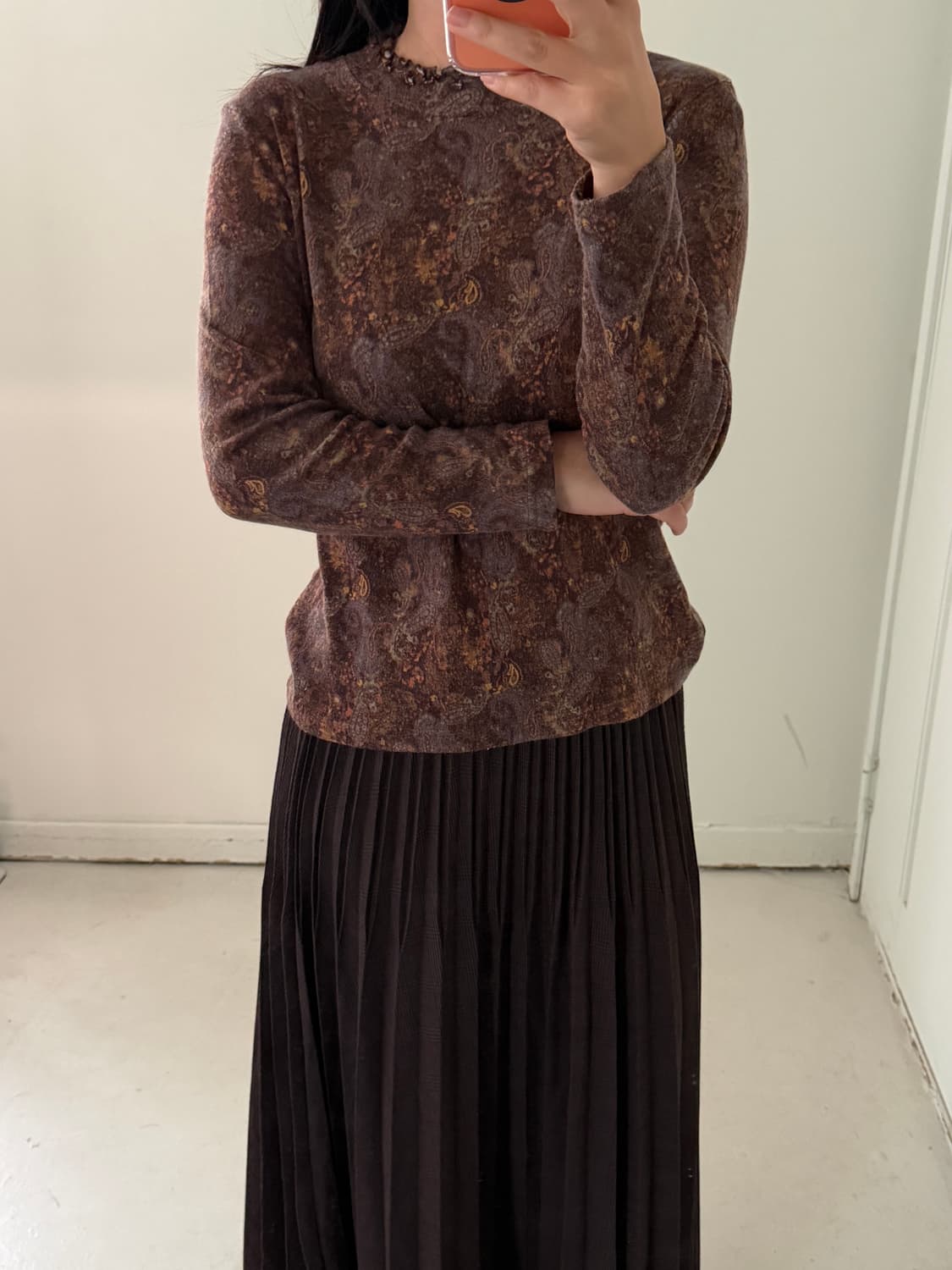 일본빈티지 페이즐리 롱슬리브  상품이미지2