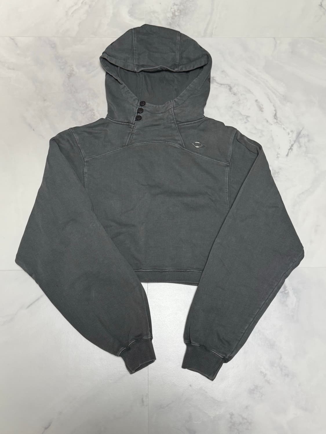 미스치프 크롭후드 챠콜 S 상품이미지3