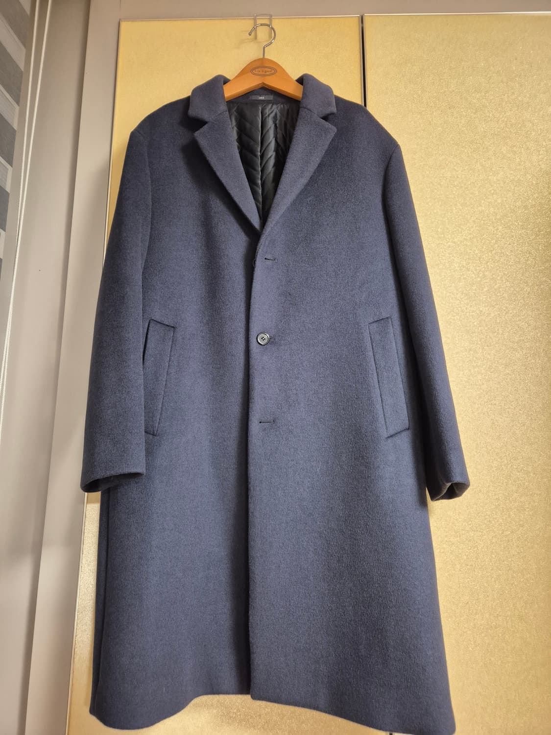 AND Z 남성 캐시미어 혼방 네이비 코트 XL 상품이미지1