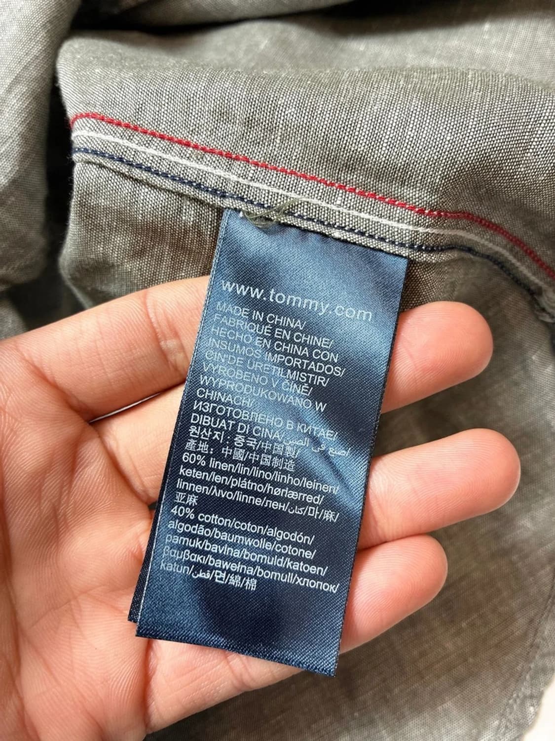 타미 진스 린넨 코튼 솔리드 셔츠 PN8701 상품이미지9